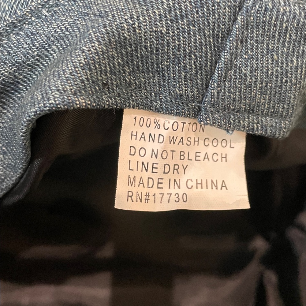 Patchwork Denim Bucket Hat Size Small - image 8